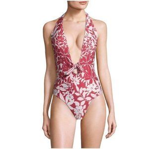 NWT Red Carter One-piece Floral-print Swimsuit